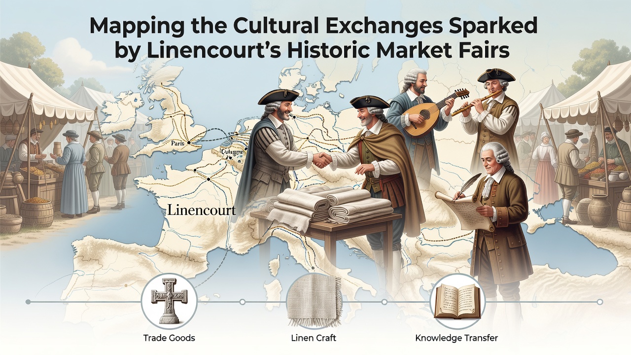Mapping the Cultural Exchanges Sparked by Linencourt's Historic Market Fairs